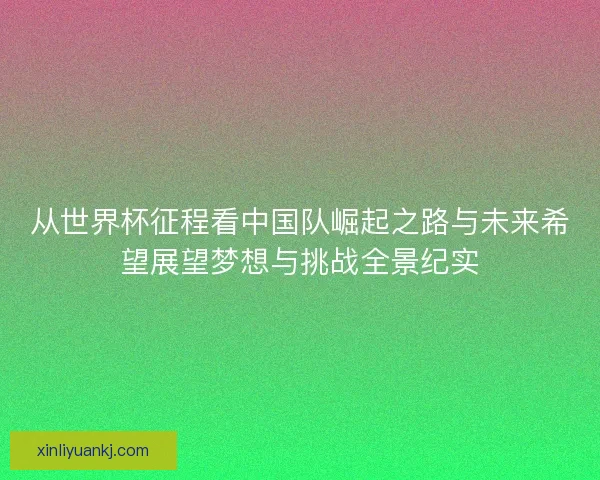从世界杯征程看中国队崛起之路与未来希望展望梦想与挑战全景纪实